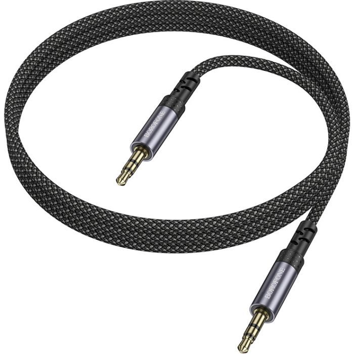Кабель мультимедийный 3.5mm M to 3.5mm M grey BOROFONE (6941991118968)