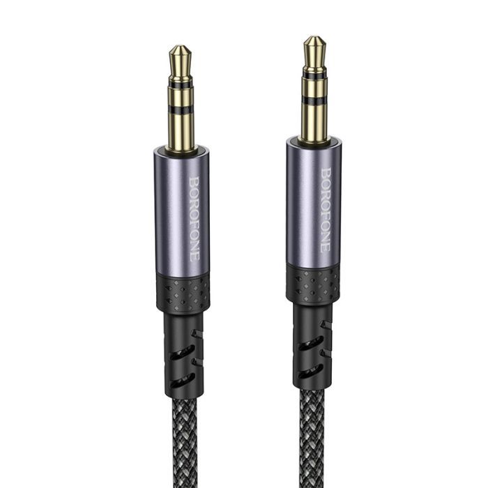 Кабель мультимедийный 3.5mm M to 3.5mm M grey BOROFONE (6941991118968) изображение 2