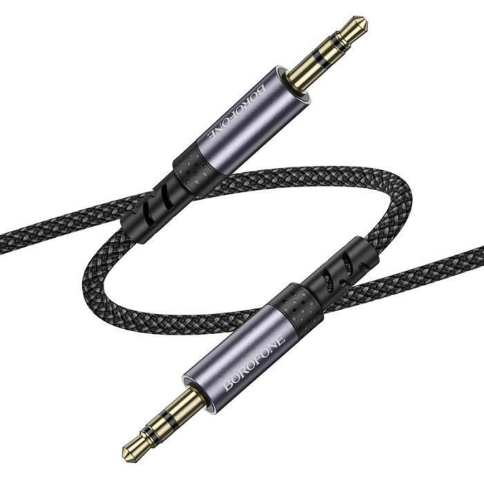 Кабель мультимедийный 3.5mm M to 3.5mm M grey BOROFONE (6941991118968) изображение 4
