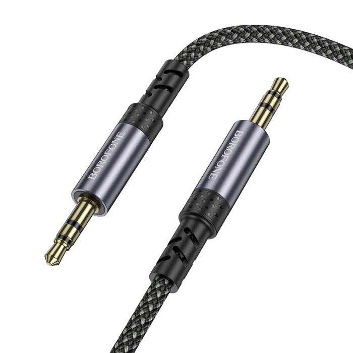 Кабель мультимедийный 3.5mm M to 3.5mm M grey BOROFONE (6941991118968) изображение 5