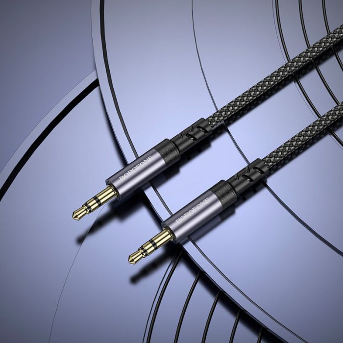 Кабель мультимедийный 3.5mm M to 3.5mm M grey BOROFONE (6941991118968) изображение 9