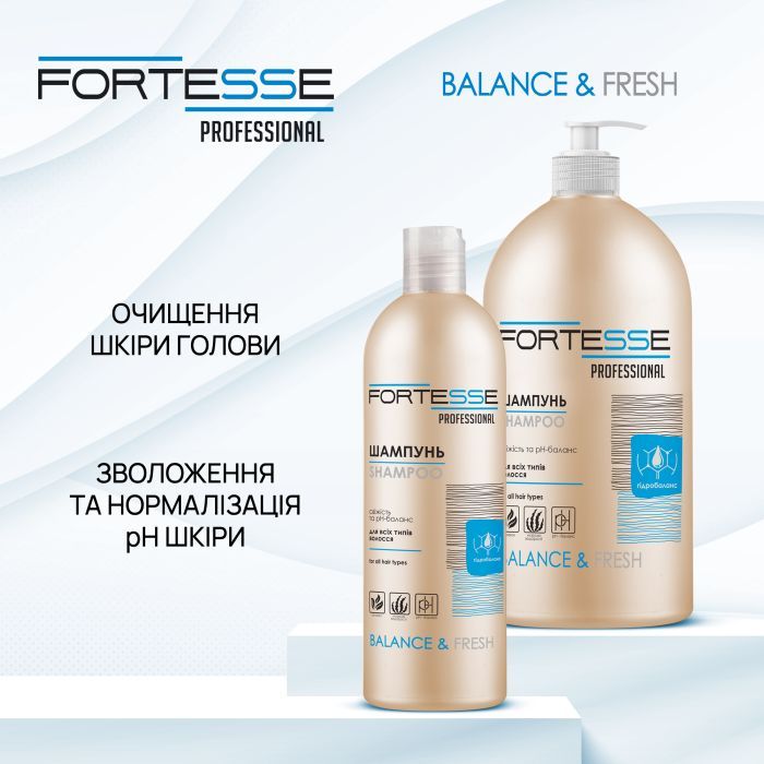 Шампунь Fortesse Professional Balance & Fresh 1000 мл (4820000306201) зображення 4