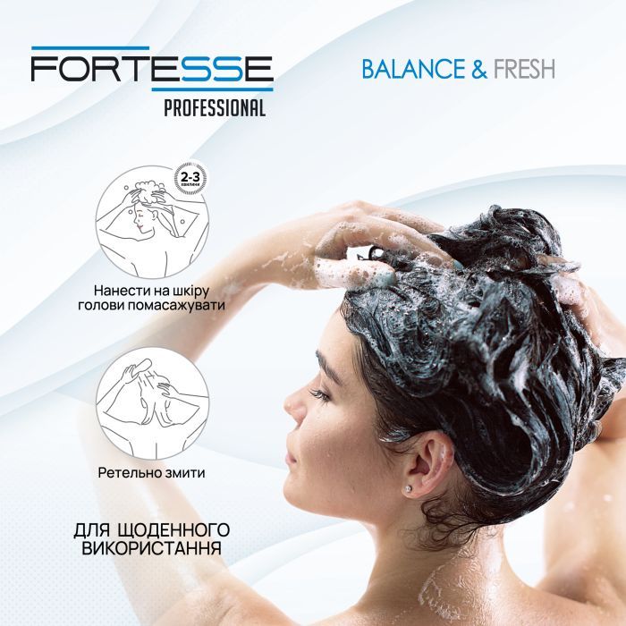Шампунь Fortesse Professional Balance & Fresh 1000 мл (4820000306201) зображення 5