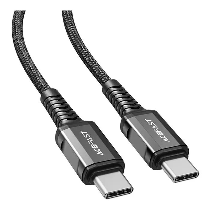 Дата кабель USB-C to USB-C 1.2m 3A nylon C1-03 black Acefast (AFC1-03B)