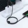 Дата кабель USB-C to USB-C 1.2m 3A nylon C1-03 black Acefast (AFC1-03B) изображение 5
