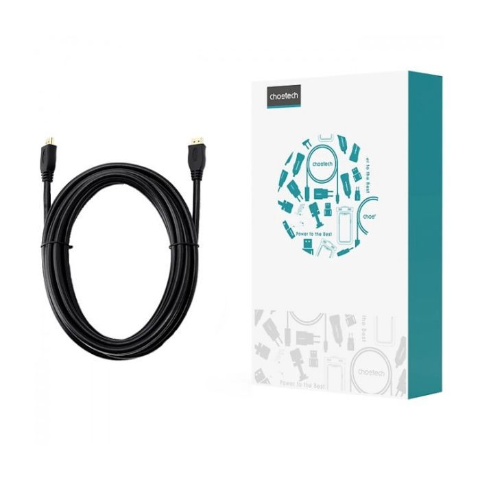 Кабель мультимедійний HDMI to HDMI 5.0m v2.1 8K60Hz 4K120Hz Choetech (XHH-TP21-BK) зображення 2
