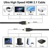 Кабель мультимедійний HDMI to HDMI 5.0m v2.1 8K60Hz 4K120Hz Choetech (XHH-TP21-BK) зображення 3