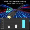 Кабель мультимедійний HDMI to HDMI 5.0m v2.1 8K60Hz 4K120Hz Choetech (XHH-TP21-BK) зображення 4
