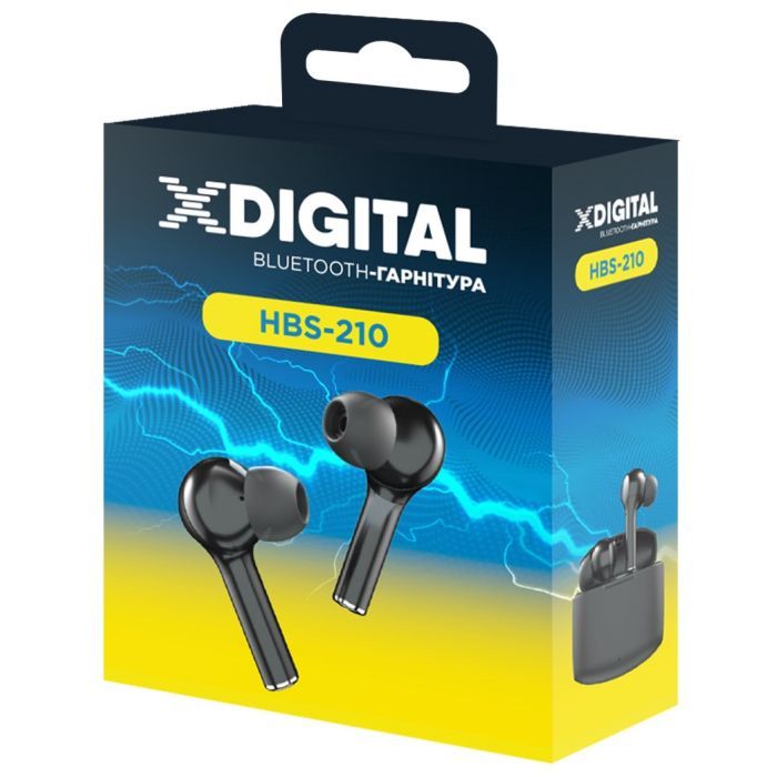 Навушники X-Digital HBS-210 Black (HBS-210K) зображення 8