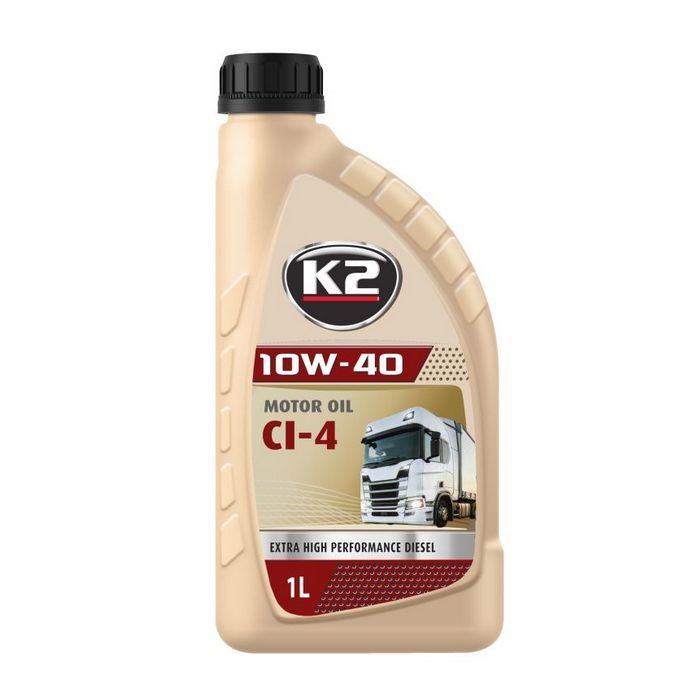 Моторное масло K2 MOTOR OIL 10W-40 CI-4 1 л (O3691E)