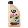Моторное масло K2 MOTOR OIL 10W-40 CI-4 1 л (O3691E)