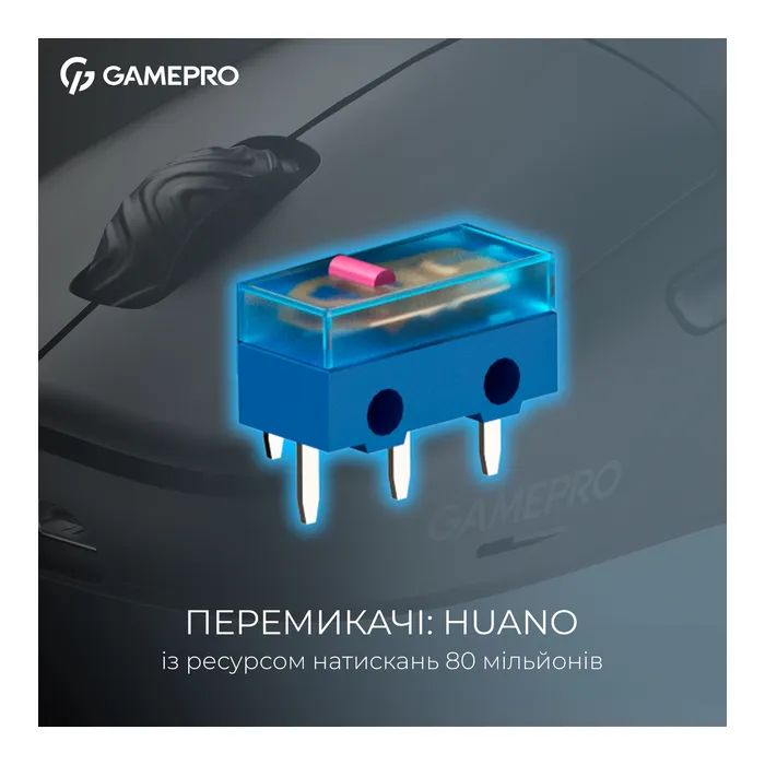Мышка GamePro Asgard Loki Wireless/USB Black (GM022B) изображение 9