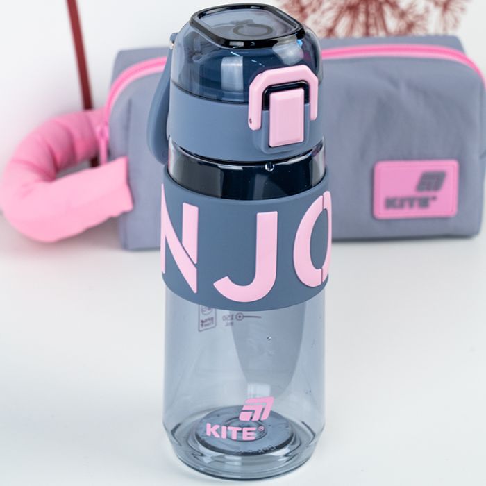 Бутылка для воды Kite 550 мл сіро-рожева (K25-1232-2) изображение 7