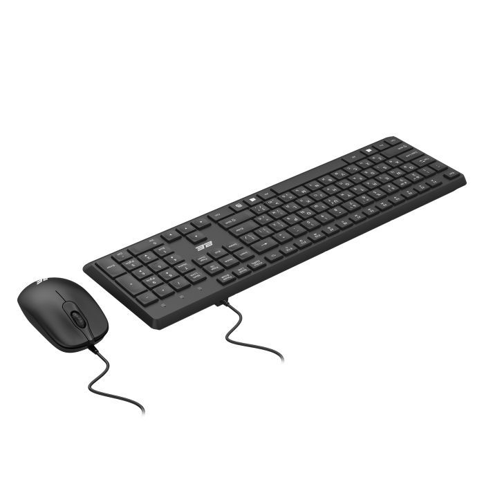 Комплект 2E MK405 USB UA Black (2E-MK405UBK) изображение 3