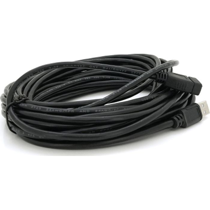 Дата кабель USB 2.0 AM/AF 10.0m ferrite black Voltronic (YT-AM/AF-10BL) зображення 2