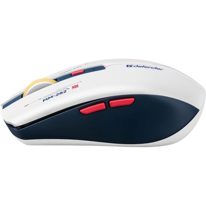 Мышка Defender Dila MM-282 Wireless White/Blue (52282) изображение 3