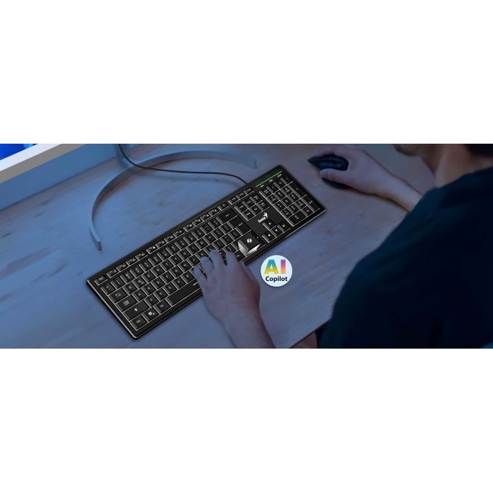 Клавиатура Genius SlimStar 820 USB UA Black (31310055410) изображение 5 Клавиатура Genius SlimStar 820 USB UA Black (31310055410) изображение 5