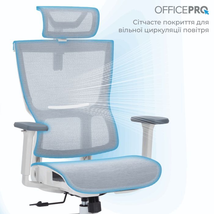Офисное кресло OfficePro Elegant OC660-W-DG-DG (OC660-W-DG-DG) изображение 3
