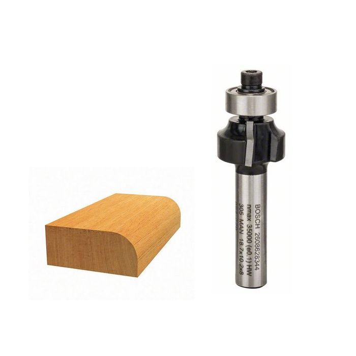 Фреза Bosch Professional карнизна, Std, S8, R3, L10.2 (2.608.628.344) зображення 2