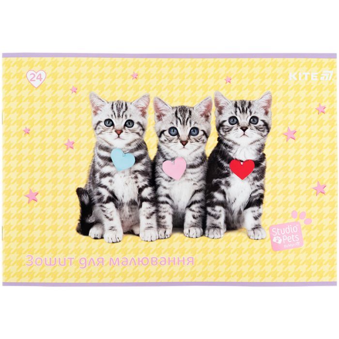 Альбом для рисования Kite Studio Pets, 24 листа (SP25-242) изображение 5