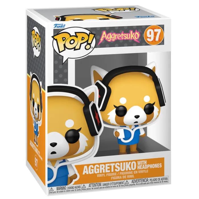 Фигурка Funko Pop серии Sanrio - Агрессивная Рецуко в наушниках (80392) изображение 2