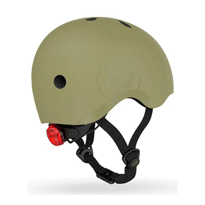Шлем Scoot&Ride оливковий з ліхтариком 45-51см (SR-181206-OLIVE) изображение 5