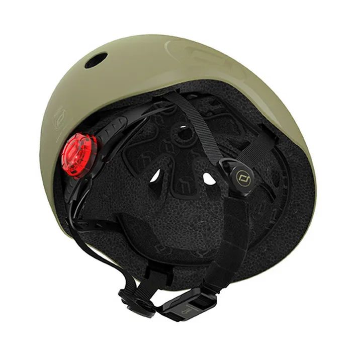 Шлем Scoot&Ride оливковий з ліхтариком 45-51см (SR-181206-OLIVE) изображение 7