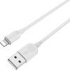 Дата кабель USB 2.0 AM to Lightning 1.0m 2.4A white BOROFONE (6957531089971) зображення 2
