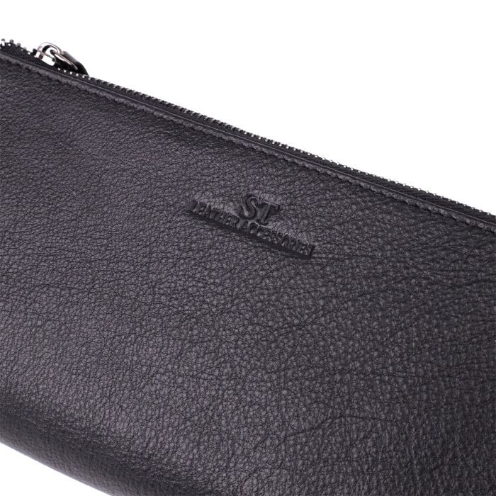 Гаманець ST Leather Шкіряний Чорний (23111) зображення 7