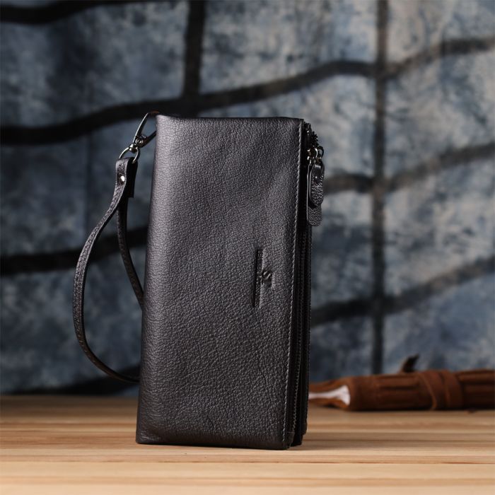 Гаманець ST Leather Шкіряний Чорний (23111) зображення 9