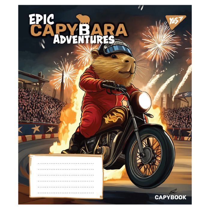 Зошит Yes Epic Capybara А5 24 аркушів лінія (767797) зображення 5