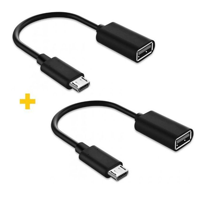 Переходник OTG USB 2.0 AF to Micro 5P 0.11m 2PCS black XoKo (XK-AC130-BK2) > цены в Киеве и Украине Переходник OTG USB 2.0 AF to Micro 5P 0.11m 2PCS black XoKo (XK-AC130-BK2)