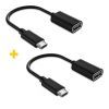 Переходник OTG USB 2.0 AF to Micro 5P 0.11m 2PCS black XoKo (XK-AC130-BK2) > цены в Киеве и Украине Переходник OTG USB 2.0 AF to Micro 5P 0.11m 2PCS black XoKo (XK-AC130-BK2)