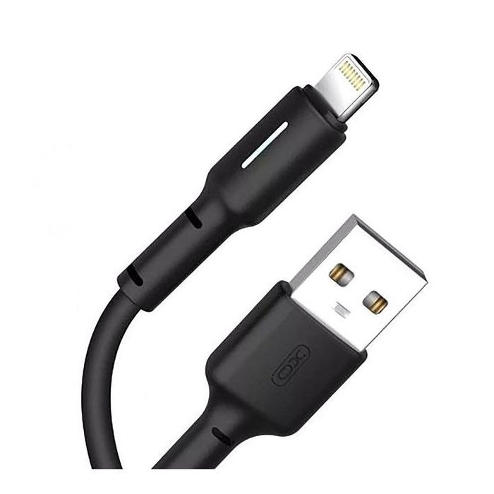 Дата кабель USB 2.0 AM to Lightning 1.0m 3A black XO (NB112-i-BK)