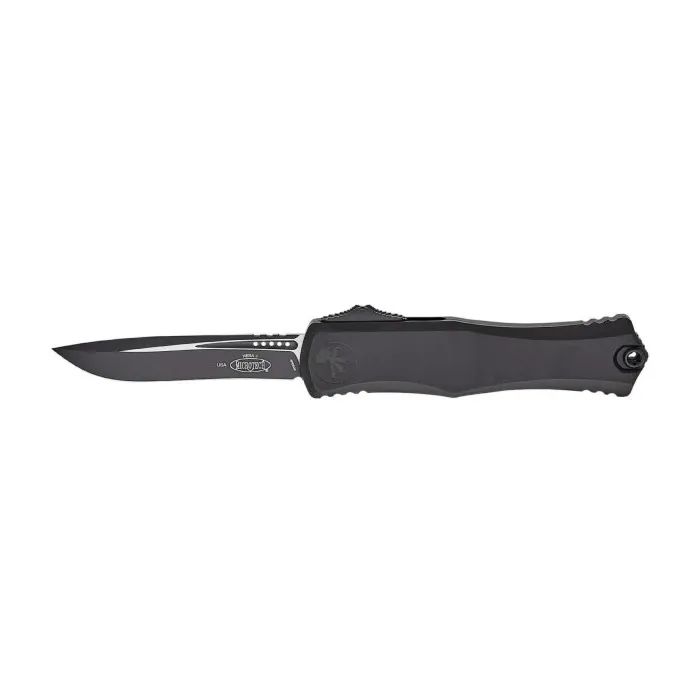 Ніж Microtech Hera II OTF, recurve stonewash, чорний (1705-10)