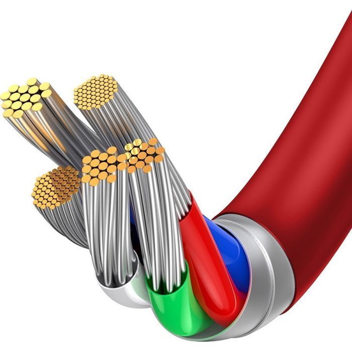 Дата кабель USB-C to Lightning 1.0m 20W red Baseus (CATLYS-A09) изображение 4