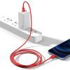 Дата кабель USB-C to Lightning 1.0m 20W red Baseus (CATLYS-A09) изображение 8