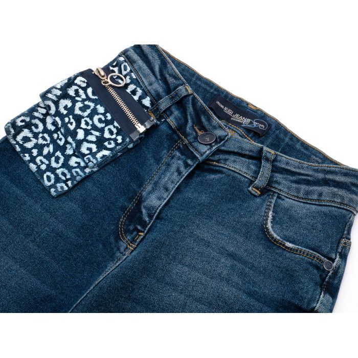 Джинсы детские A-Yugi с карманом (9181-140G-blue) изображение 3