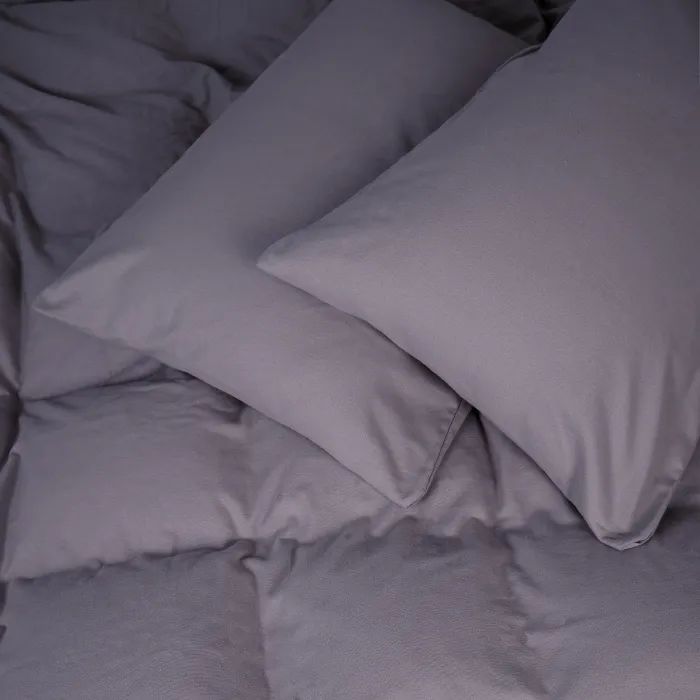 Постельное белье MirSon 001 Ash grey Фланель 143х210 Полуторный (2200009648199)