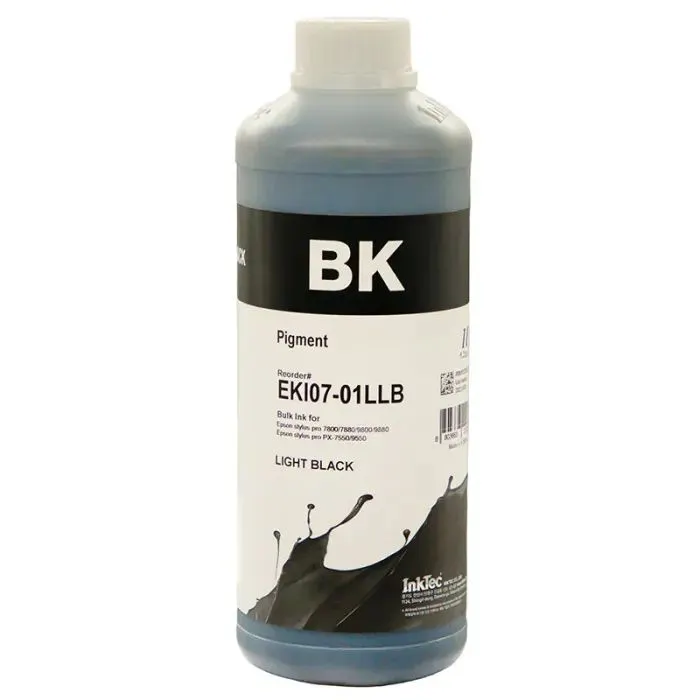 Чернила InkTec Epson LFP Pigment Light Black 1L (EKI07-01LLB)