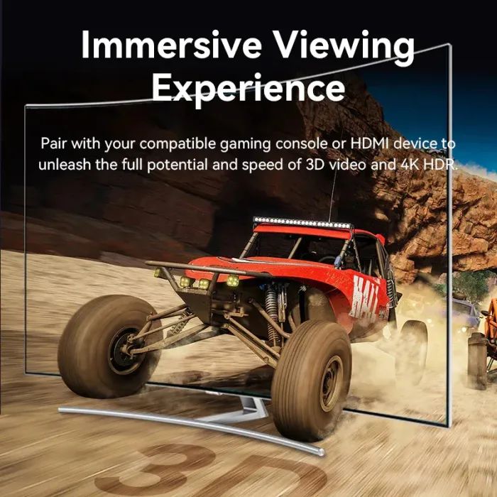 Кабель мультимедийный HDMI M to HDMI M 5.0m 4K cotton braided black Vention (ALLBJ) изображение 4