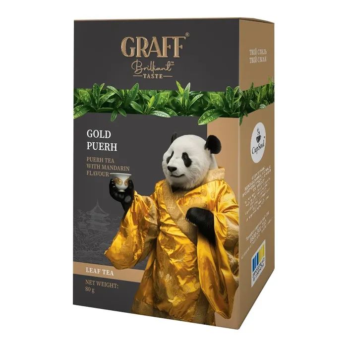 Чай Graff Gold Puer з мандарином листовий 80 г (gr.11907)