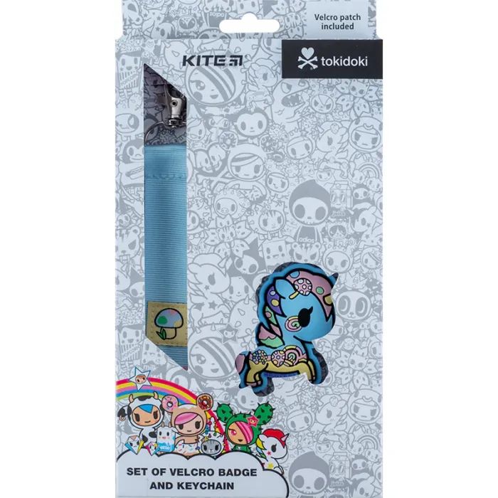 Бейдж Kite набор на липучке и подвеска tokidoki (TK24-3010-2)