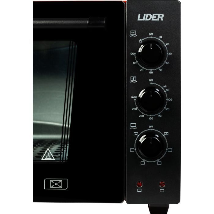 Электропечь LIDER 4223 LUX Black-Red изображение 4