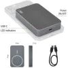 Батарея універсальна EMOS 10000mAh WI1046, 20W, Wireless, grey (B0551GY) зображення 11
