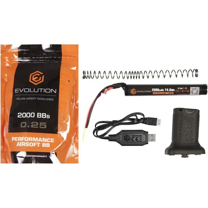 Гвинтівка страйкбольна Evolution Recon 14.5" 6 мм Carbontech (Стартовий комплект) (SL-1005 B) зображення 9