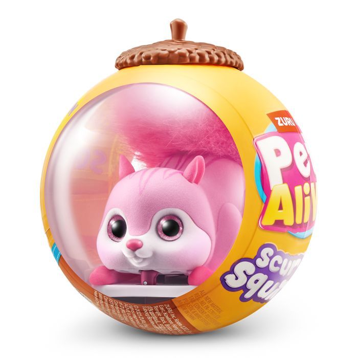 Интерактивная игрушка Pets & Robo Alive Pets alive S1 Белочка розовая (9565B)