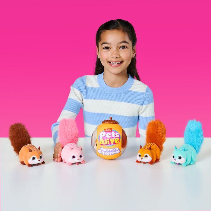 Интерактивная игрушка Pets & Robo Alive Pets alive S1 Белочка розовая (9565B) изображение 6