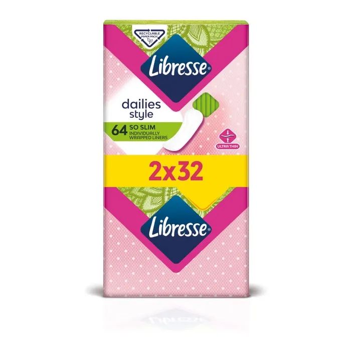 Ежедневные прокладки Libresse Dailies Style So Slim 64 шт. (7322540575477) изображение 2