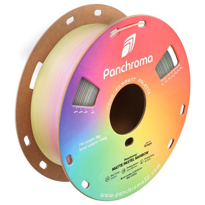 Пластик для 3D-принтера Polymaker PLA PANCHROMA GRADIENT PASTEL 1,75mm 1kg RAINBOW PASTEL (CA04055)